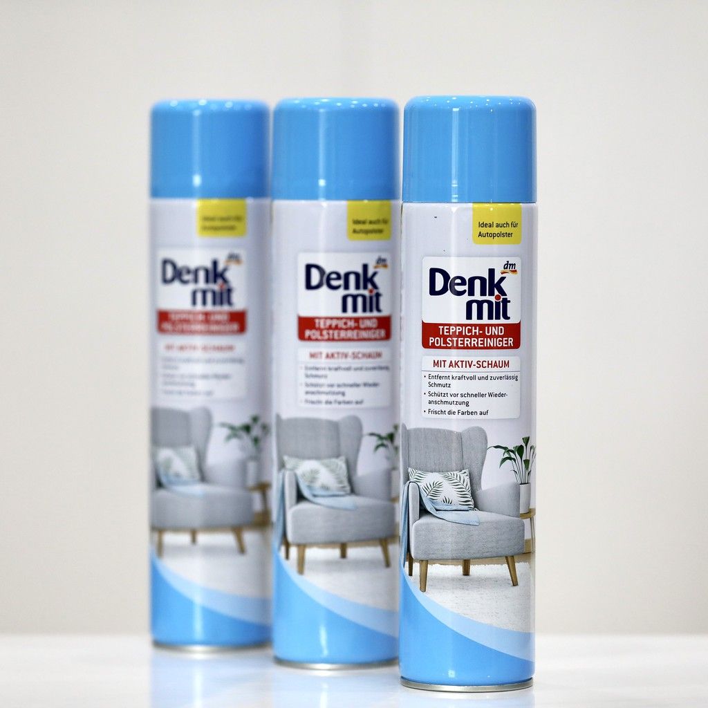 XỊT VỆ SINH SOFA BỌC VẢI VÀ THẢM NHÀ HÃNG DENKMIT - Hàng nội địa Đức, chai 600ml