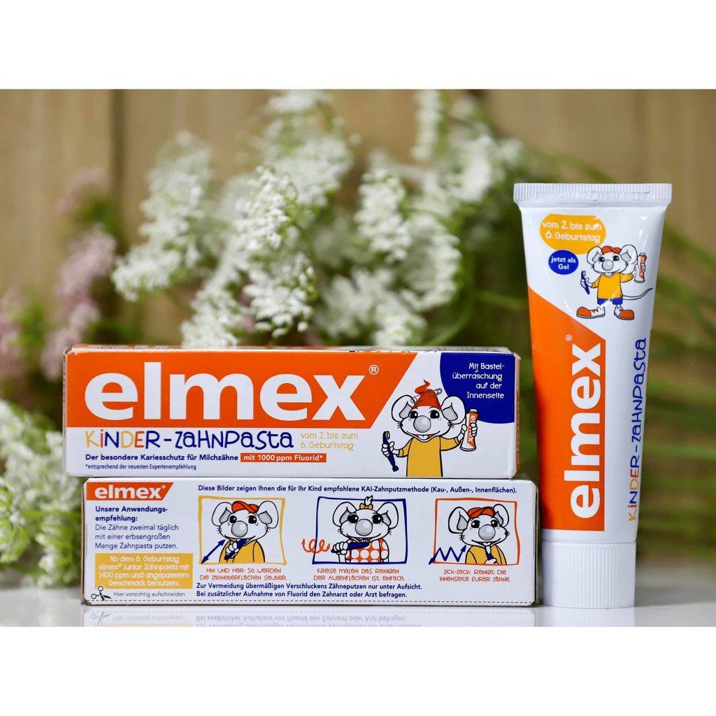 Kem đánh răng Elmex cho bé từ 0-6 tuổi, dung tích 50ml