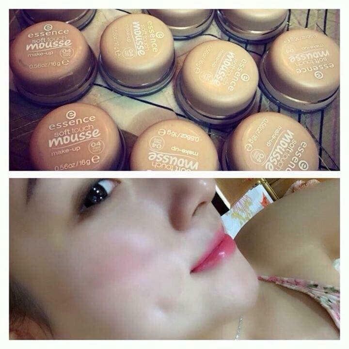 Phấn Tươi Essence Mousse 04 Matt Ivory, Tông Sáng Làm Kem Lót, Kem Nền, Che Khuyết Điểm, Phấn Phủ, 16g