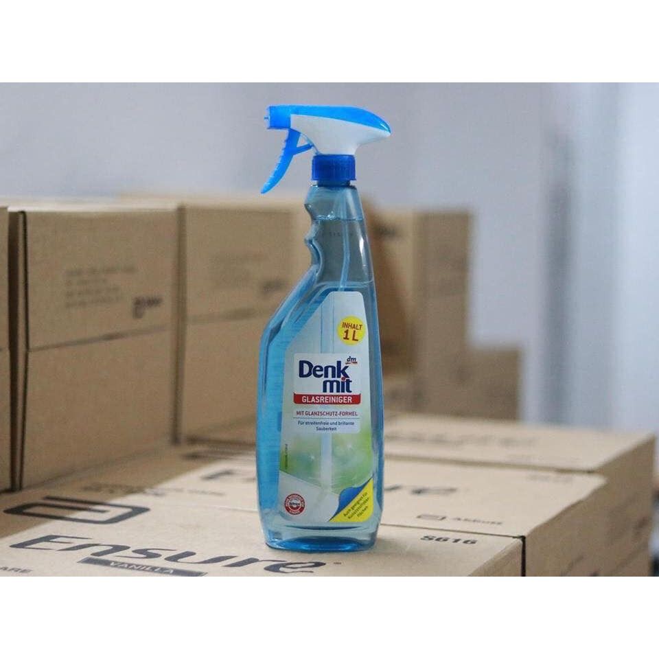 Xịt lau và vệ sinh Kính Denkmit chai 1 lít