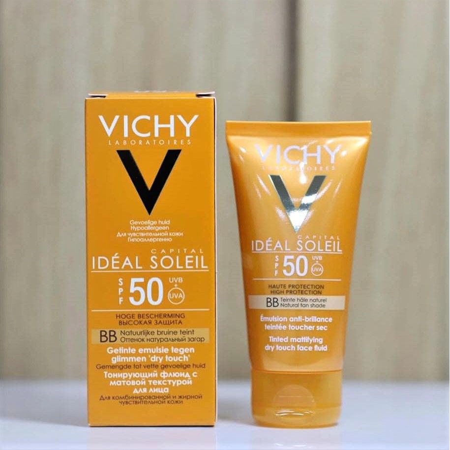  Kem chống nắng kèm nền VICHY BB SPF 50, 50ml 