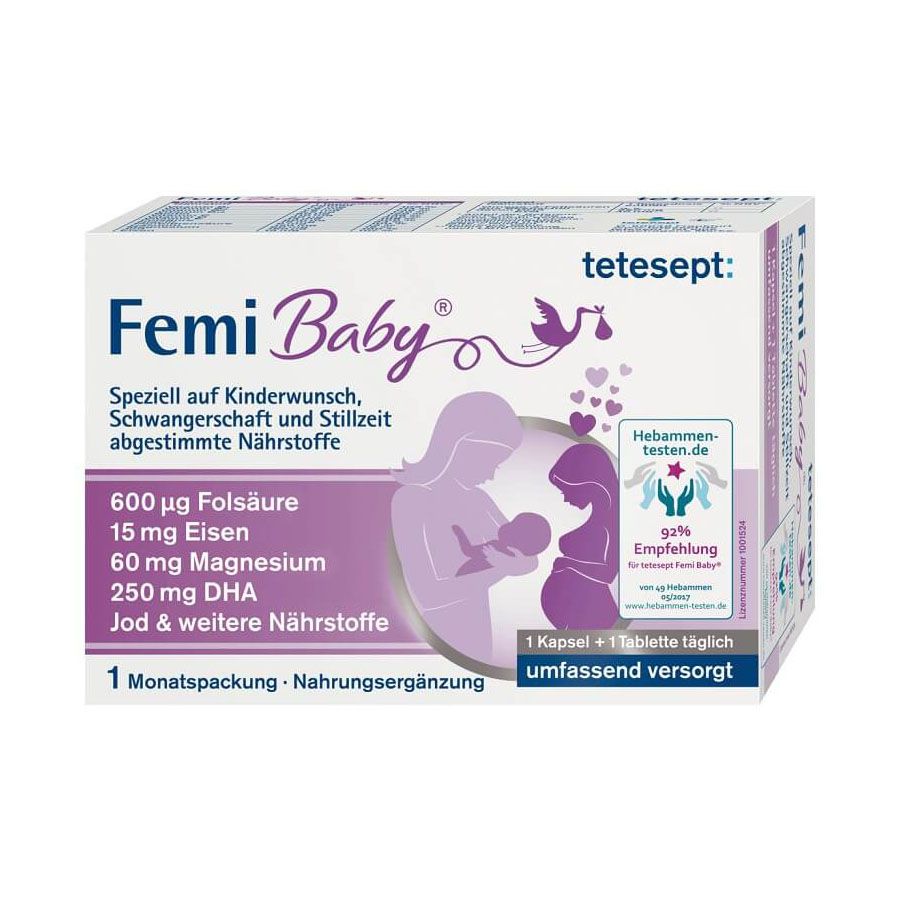Thuốc bổ dành cho bà bầu Femi Baby, hộp 60 viên – Dinh Dưỡng Hoàn Hảo Cho Mẹ Bầu Và Thai Nhi