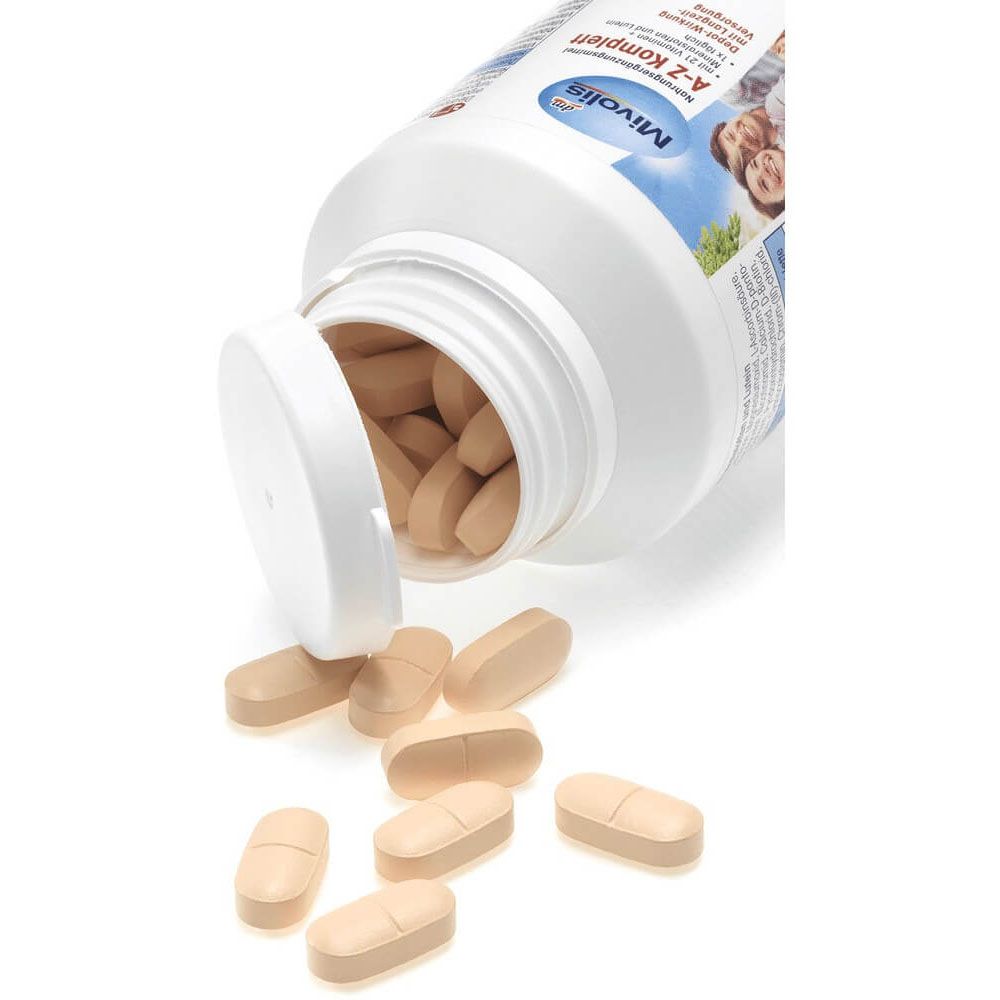 Vitamin Tổng Hợp Mivolis A-Z Depot Cho Người Dưới 50 Tuổi, A-Z trẻ, 100 Viên