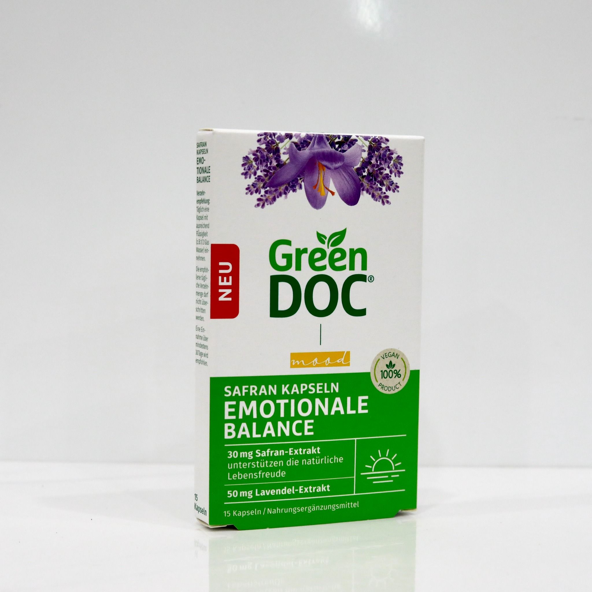 Viên Uống Giảm Căng Thẳng, Mệt Mỏi & Giúp Cân Bằng Cảm Xúc GREENDOC EMOTIONAL BALANCE - hộp 15 viên