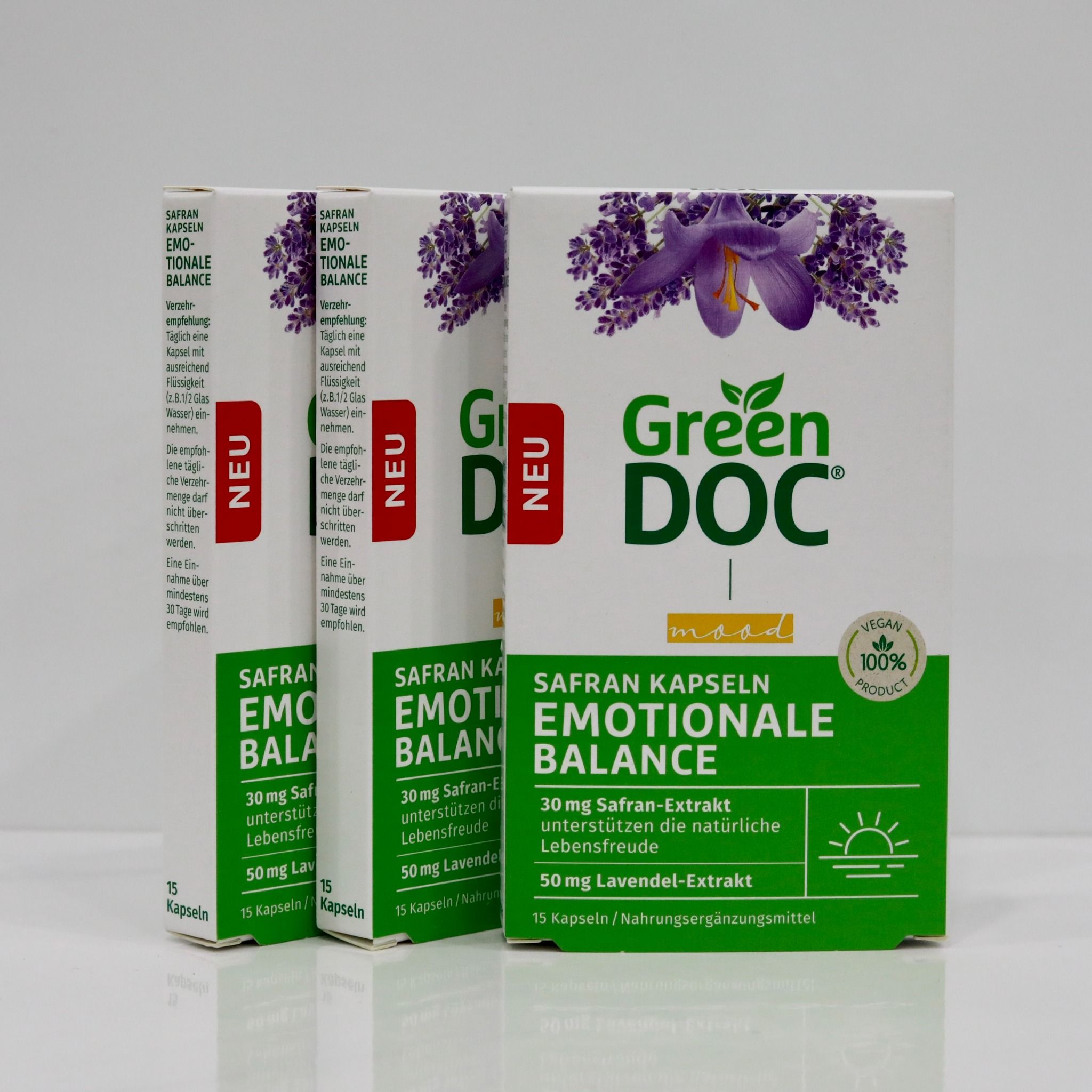 Viên Uống Giảm Căng Thẳng, Mệt Mỏi & Giúp Cân Bằng Cảm Xúc GREENDOC EMOTIONAL BALANCE - hộp 15 viên