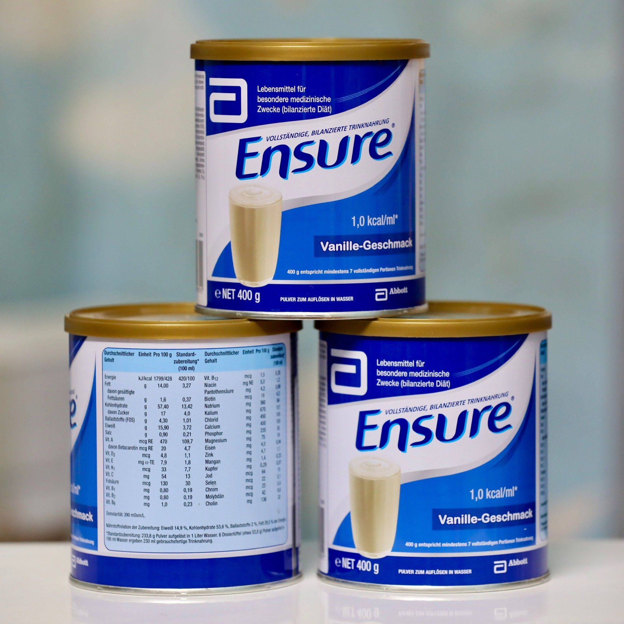 Sữa Bột Ensure Vanille Geschmack của Đức, 400 g