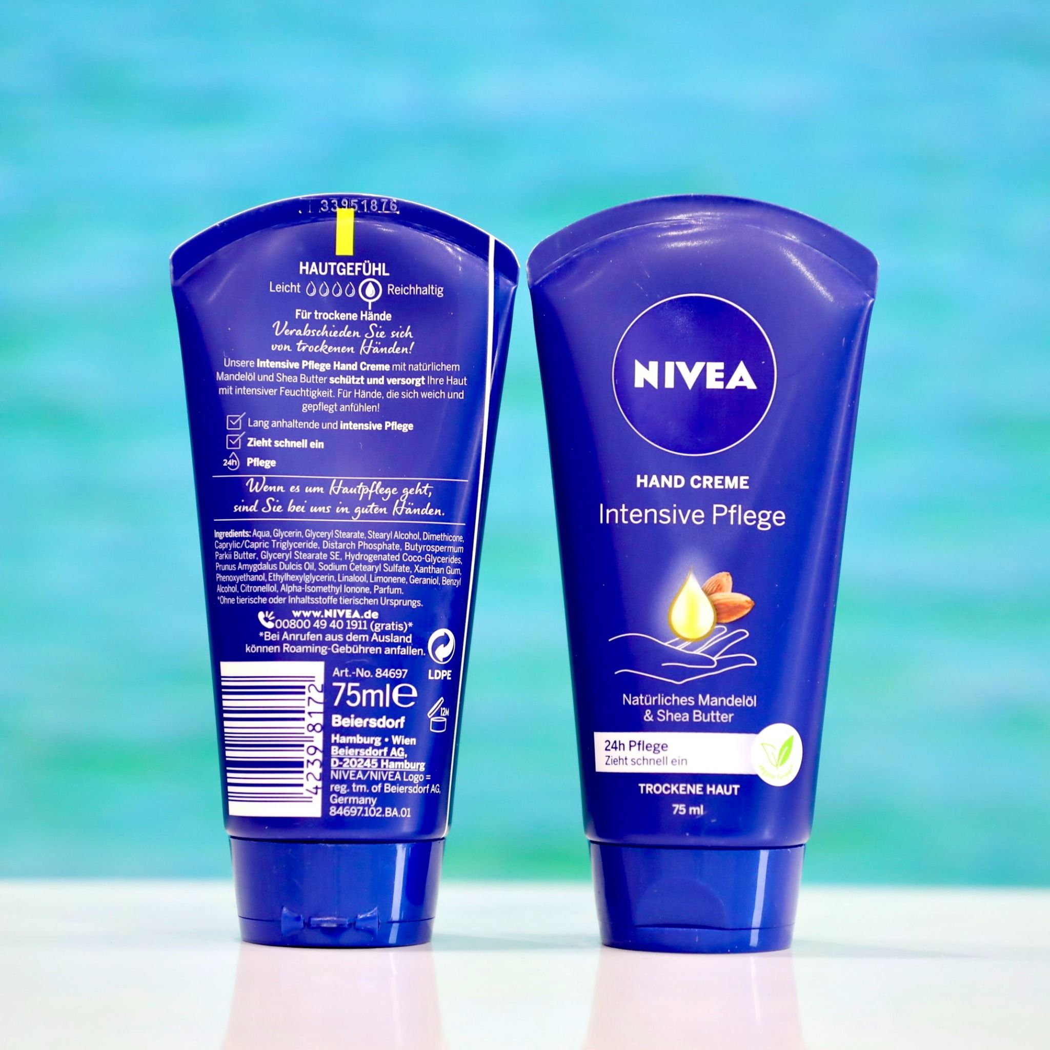 Kem tay Nivea màu xanh tuýp 75ml