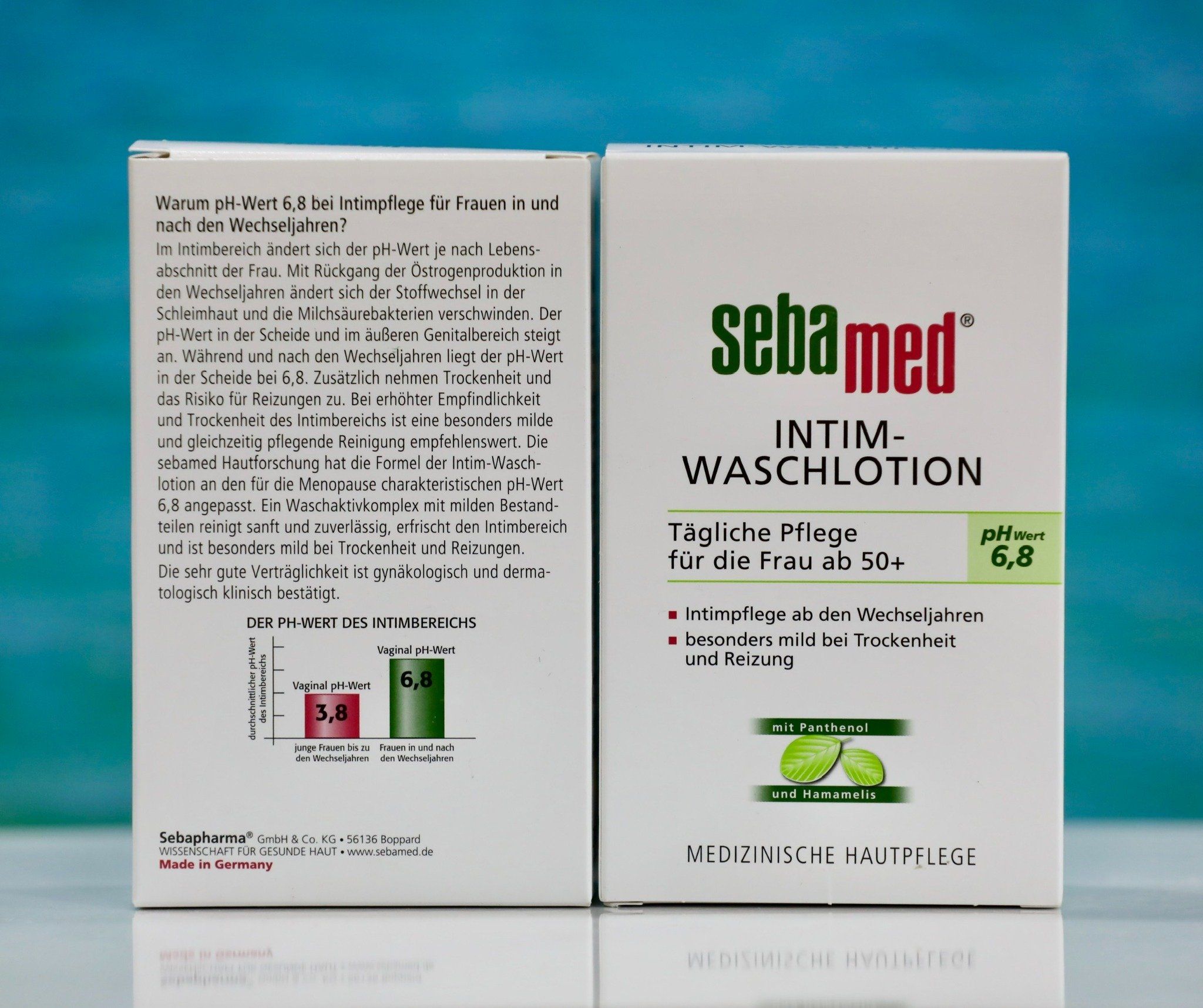 DUNG DỊCH VỆ SINH PHỤ NỮ SEBAMED với độ PH 3.8, 200ml