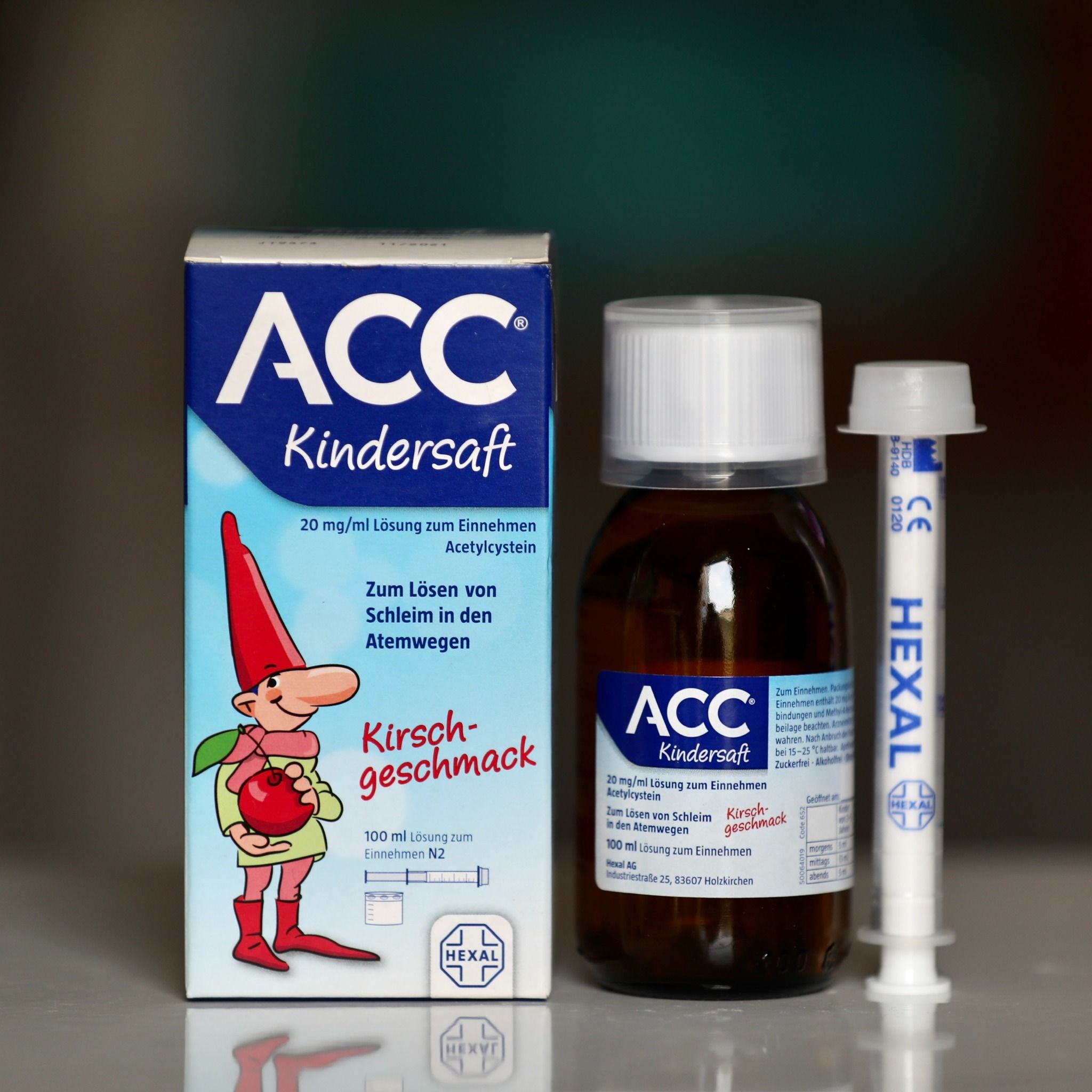 Thuốc ho ACC Kindersaft trị ho long đờm dạng siro, 100 ml