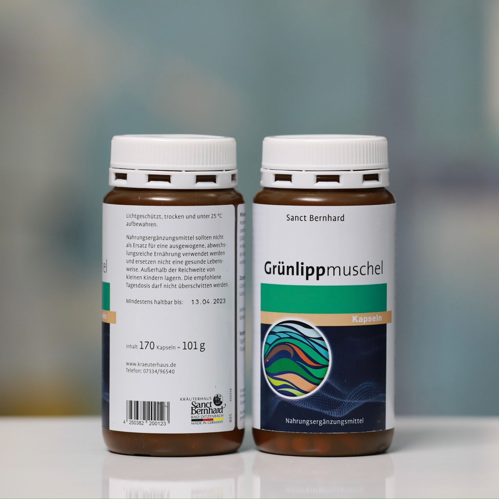 Viên uống bổ khớp Vẹm xanh Sanct Bernhard Mussel, lọ 150 viên