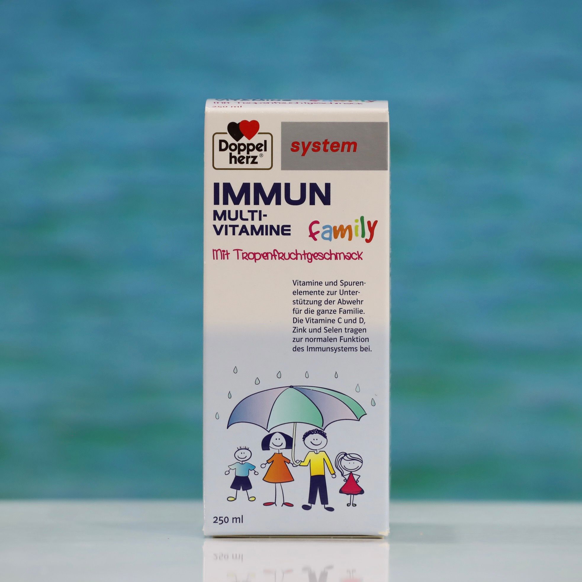 Siro Vitamin tổng hợp tăng sức đề kháng cho cả gia đình, đặc biệt cho trẻ em số 1 Đức Doppelherz Immun multi-vitamine family chai 250ml