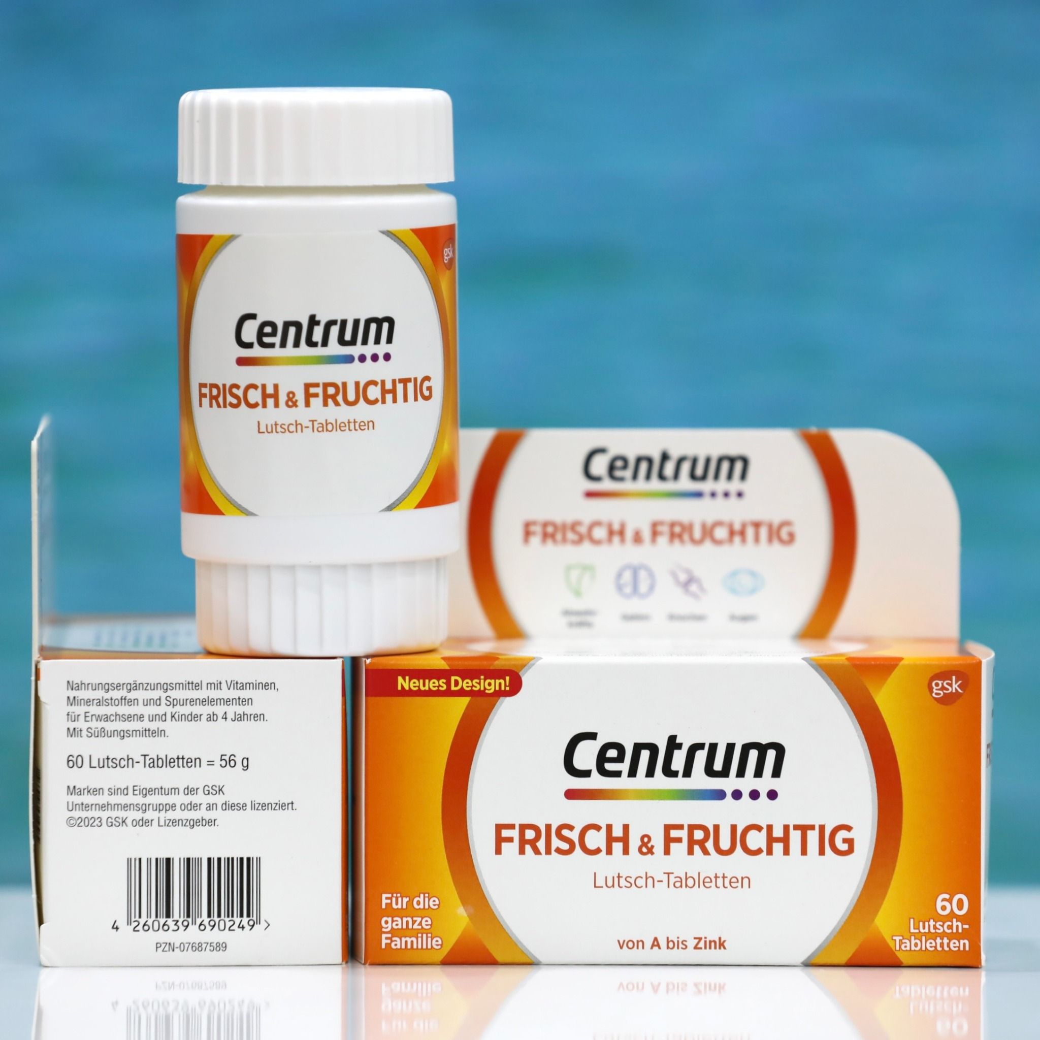 Viên ngậm Centrum hương trái cây, hộp 60 viên