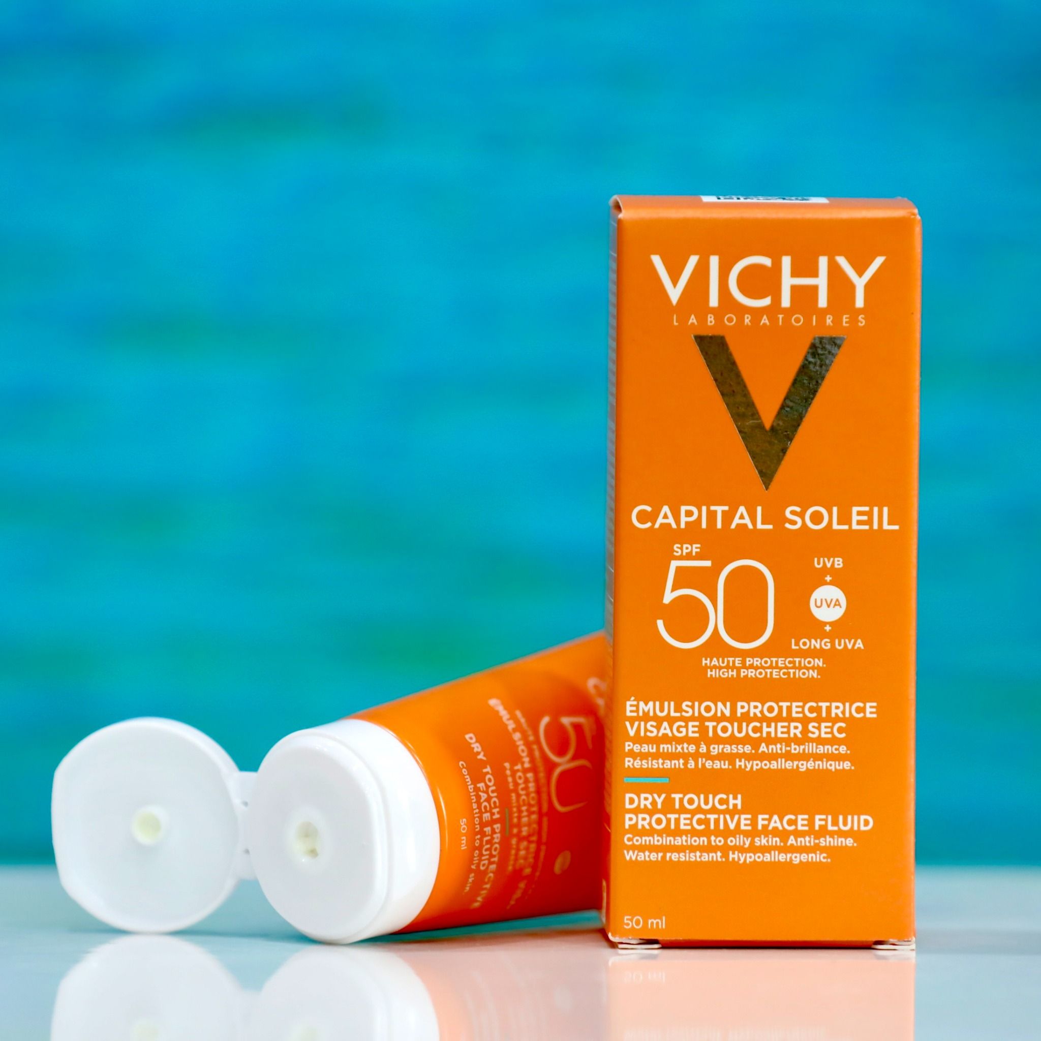Kem Chống Nắng Giảm Bóng Nhờn VICHY Capital Soleil SPF50, 50ml