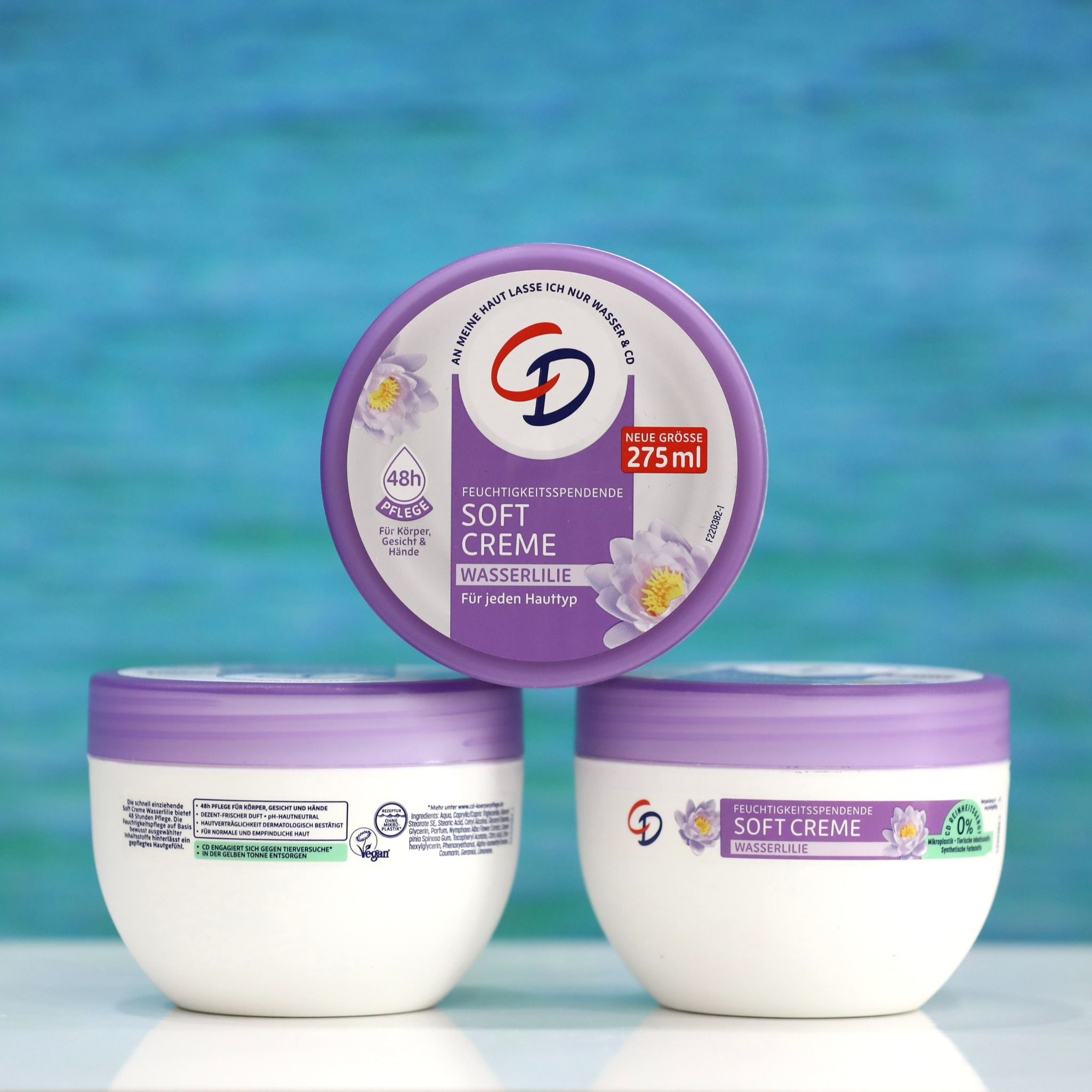 Kem dưỡng da CD Soft Creme Wasserlilie, hộp 275ml