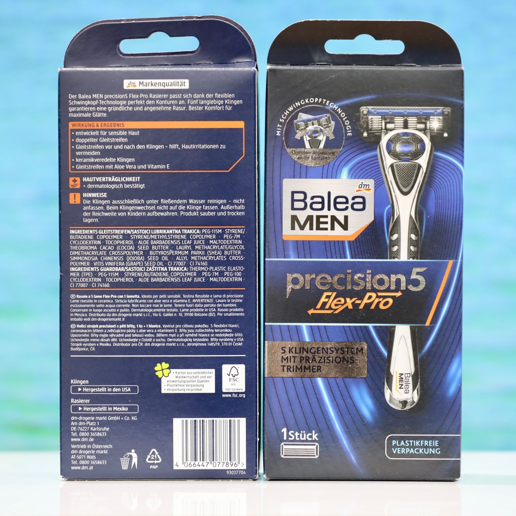 Dao cạo râu Balea MEN precision5 Flex Pro Shaver