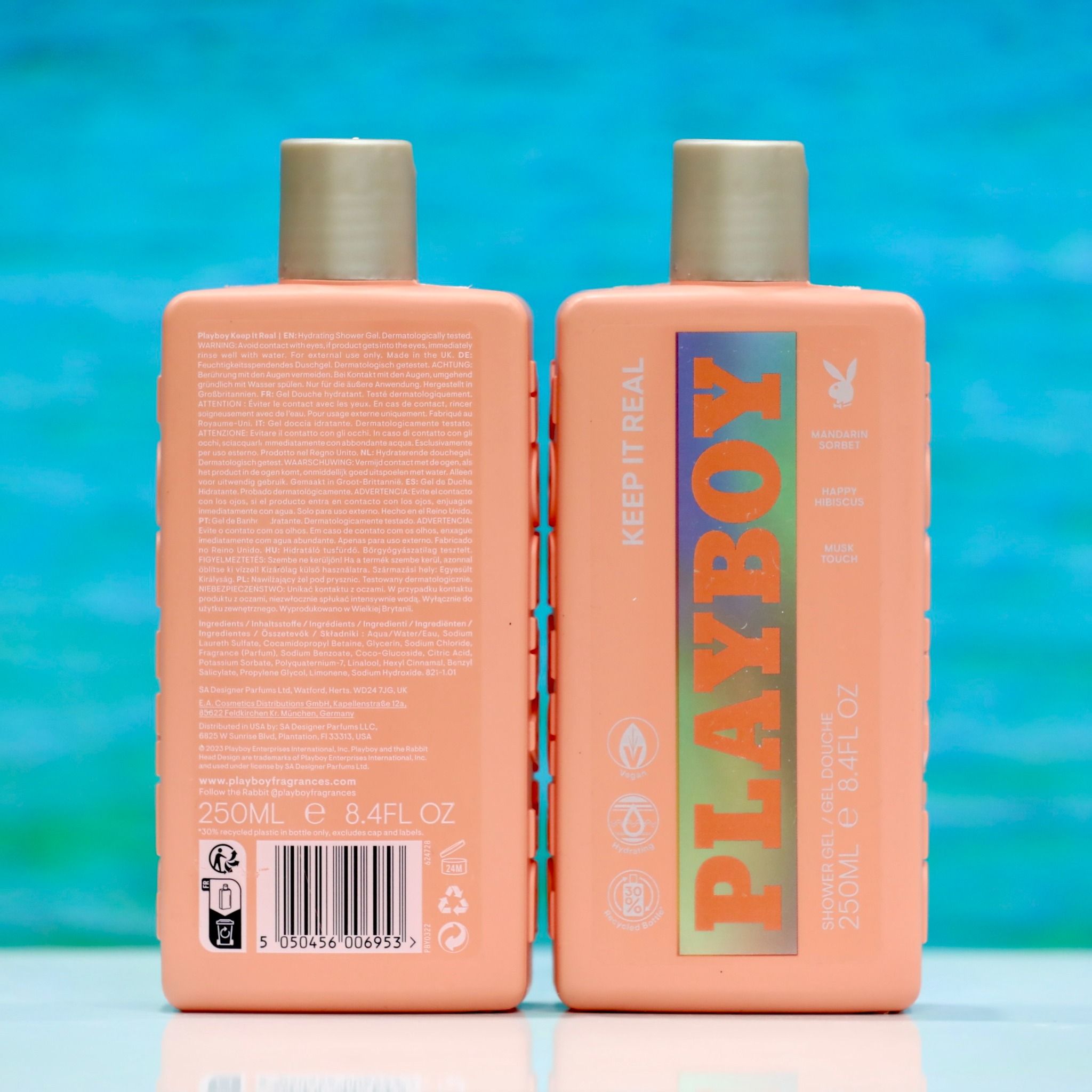 Sữa tắm Playboy màu cam KEEP IT REAL, 250ml