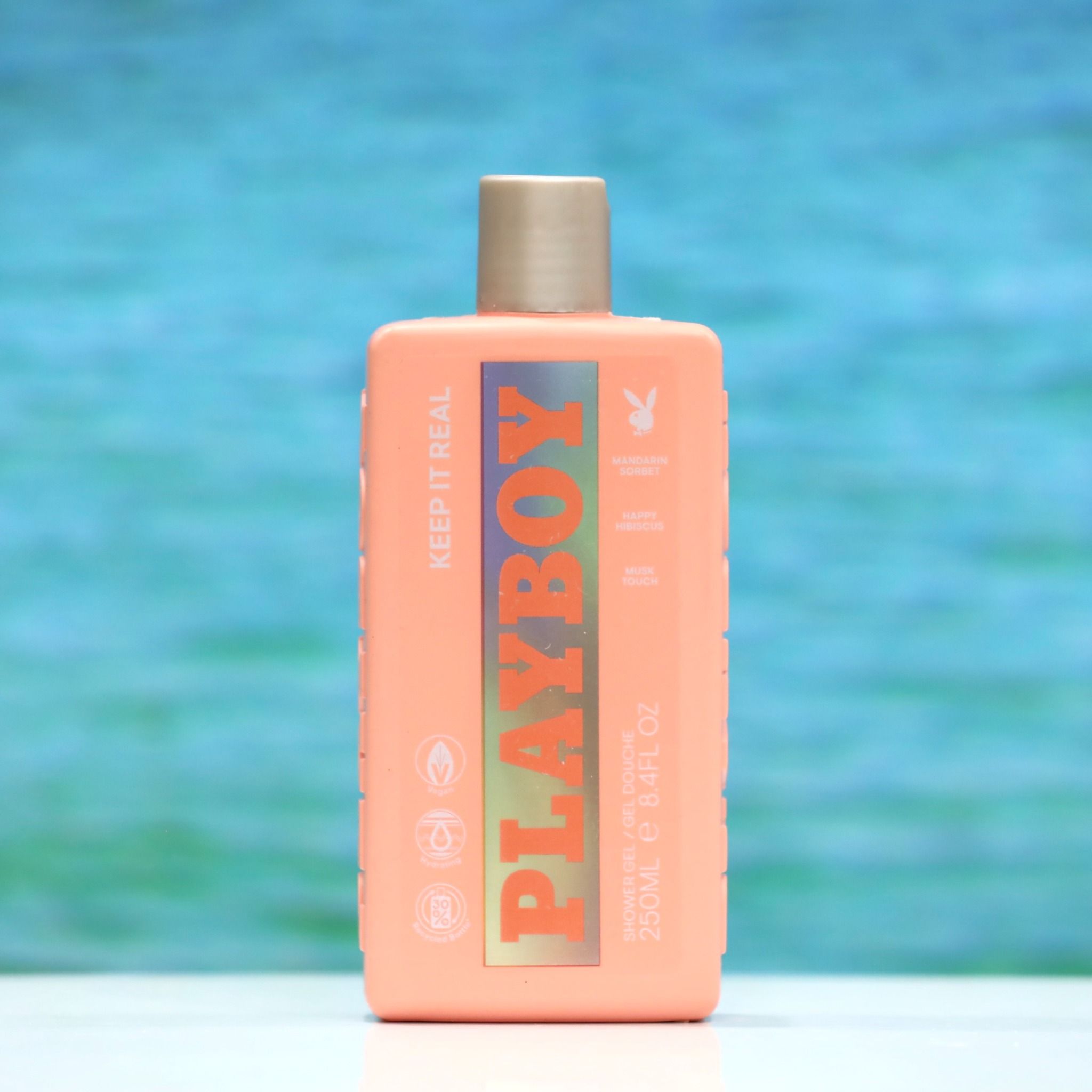 Sữa tắm Playboy màu cam KEEP IT REAL, 250ml