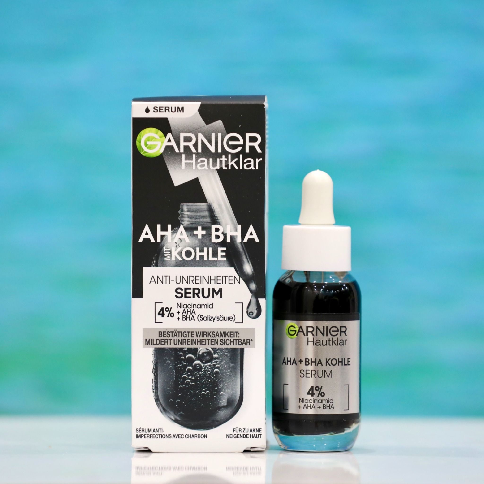 Serum Garnier than hoạt tính AHA+BHA, 30ml