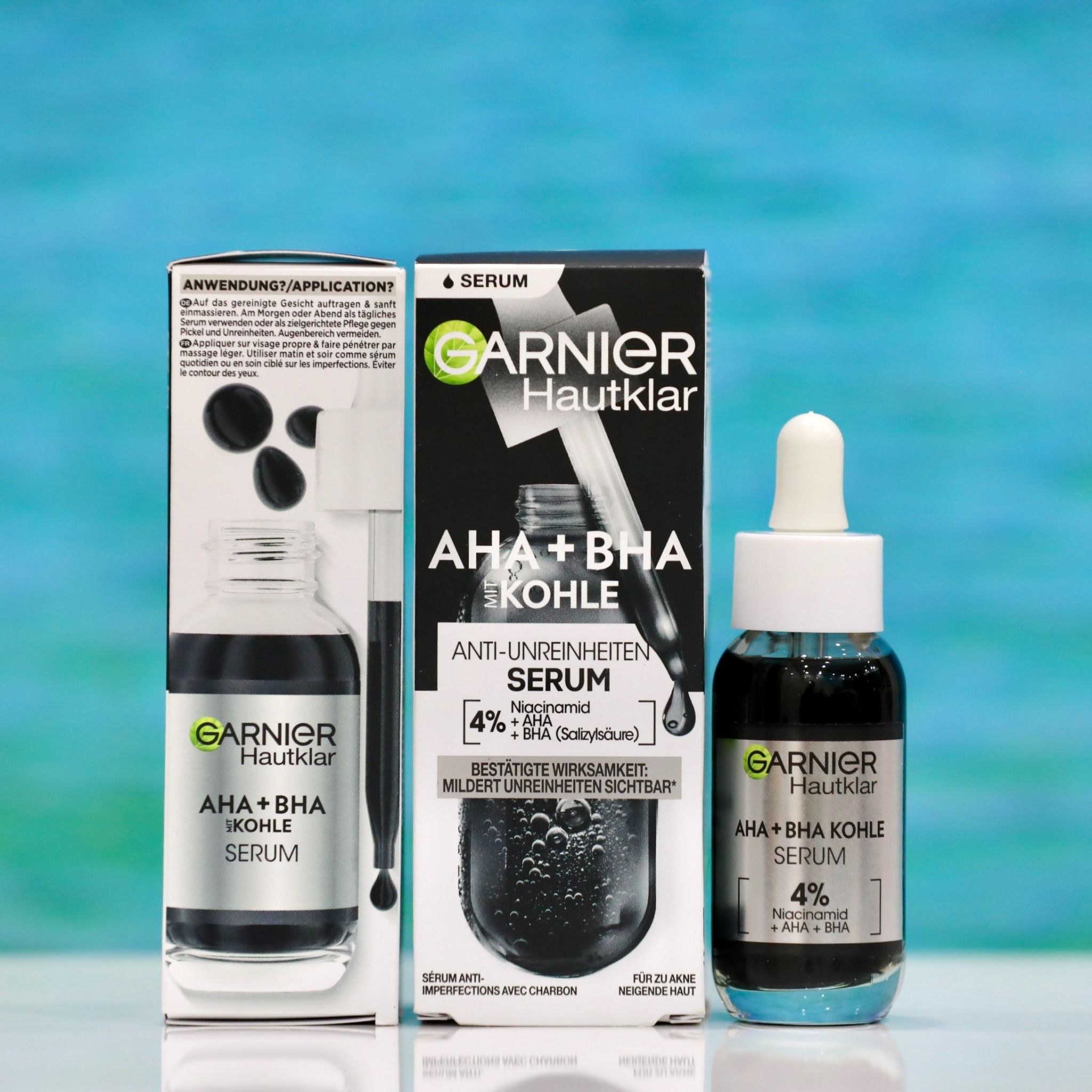 Serum Garnier than hoạt tính AHA+BHA, 30ml