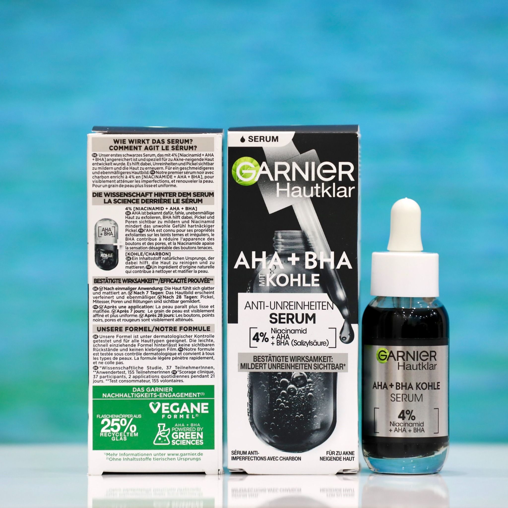 Serum Garnier than hoạt tính AHA+BHA, 30ml