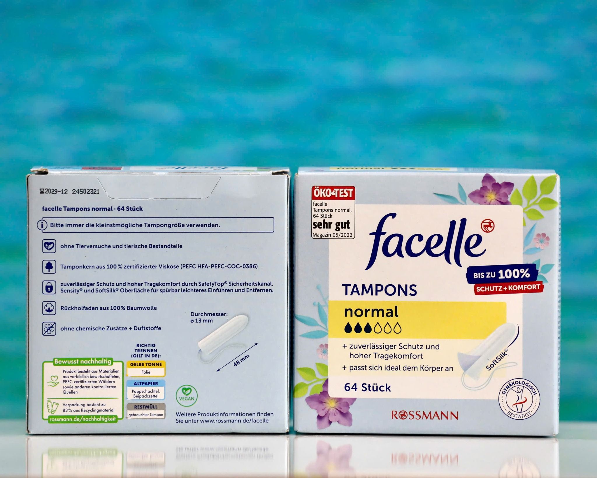 Băng vệ sinh Tampons 64 viên 3 giọt - Thấm hút tốt, thoải mái, an toàn cho vùng kín