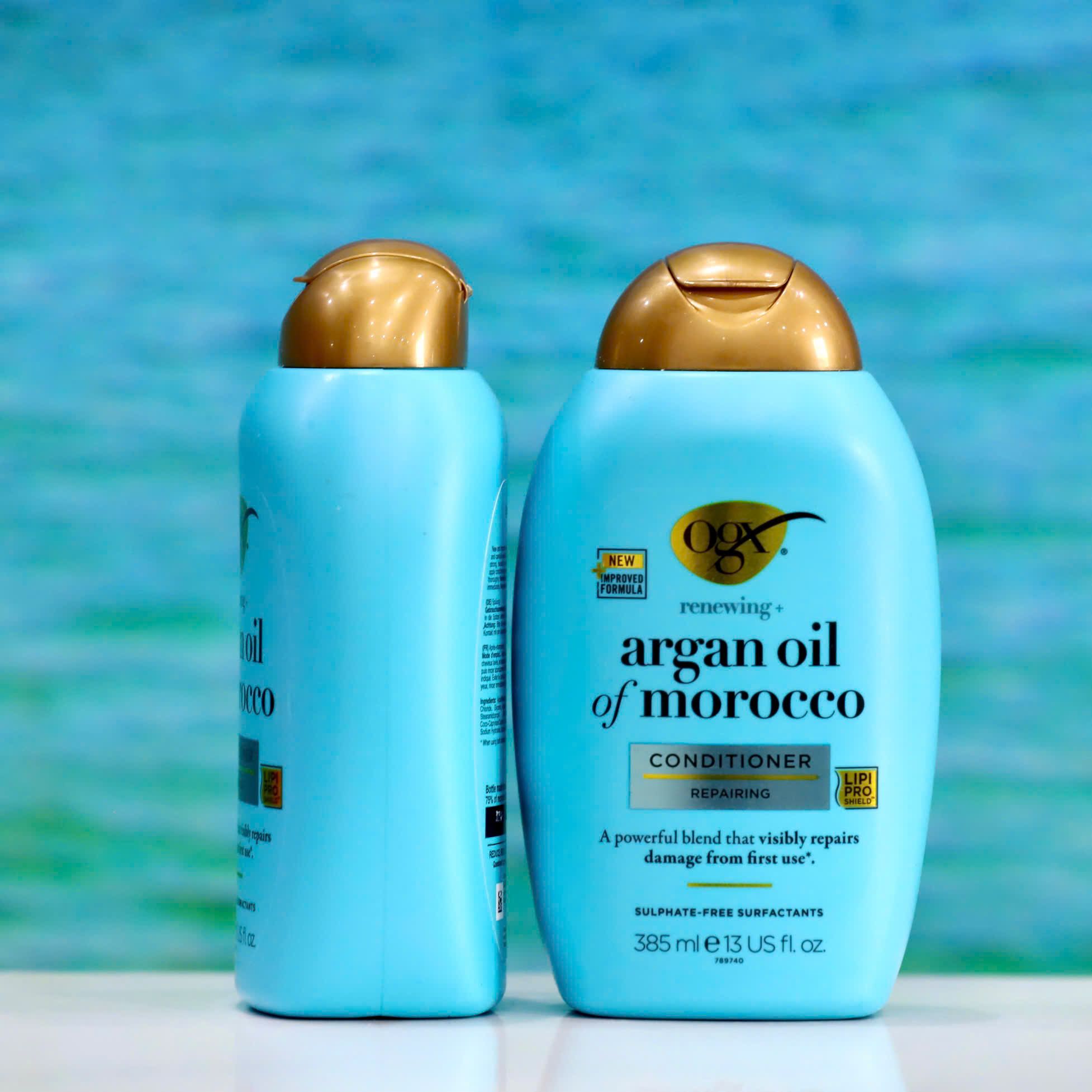 Dầu xả OGX Argan Oil of Morocco – Nuôi dưỡng & làm mềm tóc hư tổn 385ml
