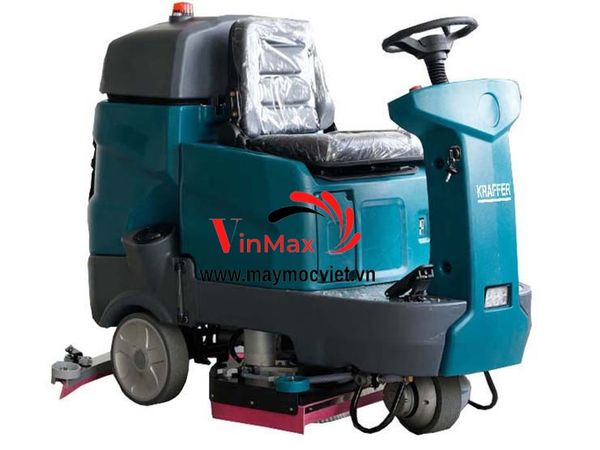 Máy chà sàn ngồi lái Kraffer KF150 dùng bình