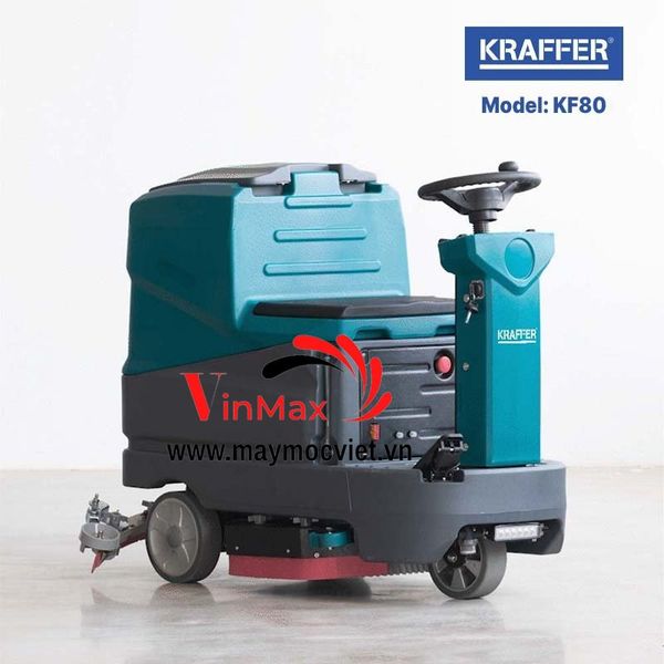 Máy chà sàn ngồi lái Kraffer KF80 dùng bình