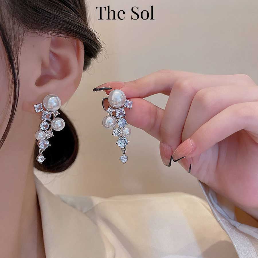 Bông Tai Hàn Quốc Luxury Diamonds