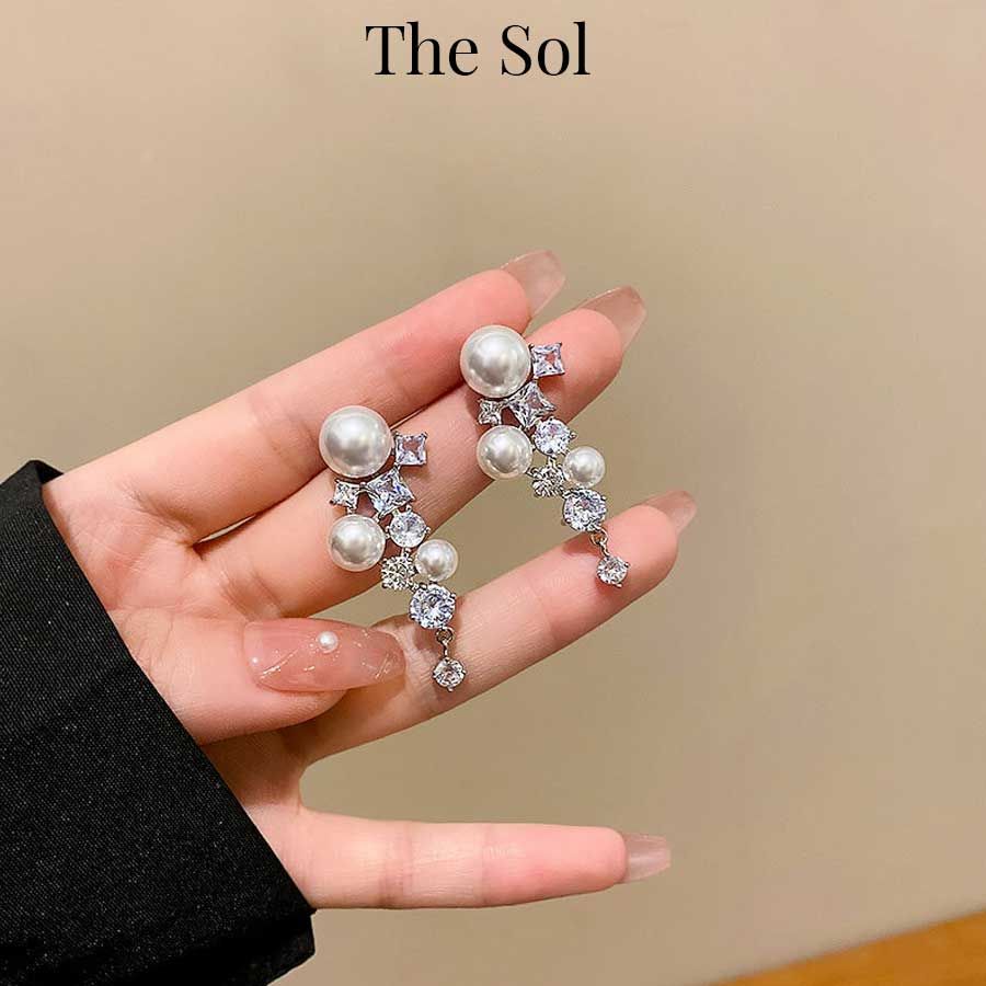 Bông Tai Hàn Quốc Luxury Diamonds