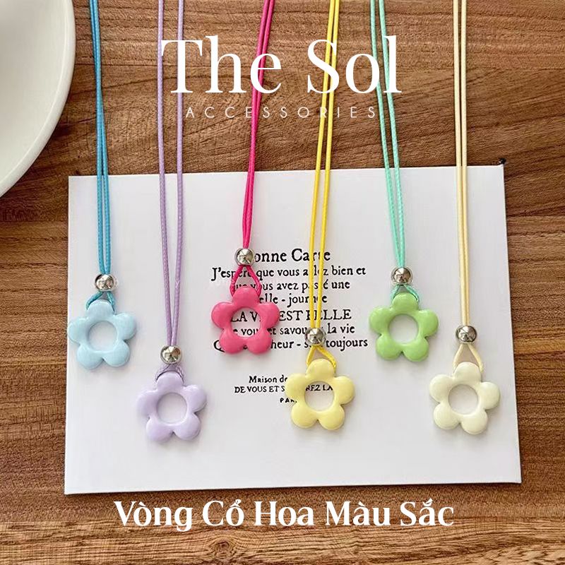 Vòng Cổ Bông Hoa Màu Sắc Mùa Hè