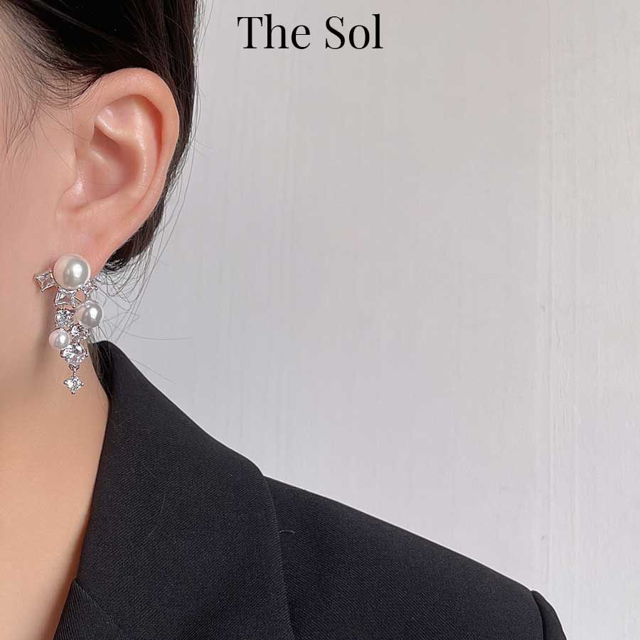 Bông Tai Hàn Quốc Luxury Diamonds