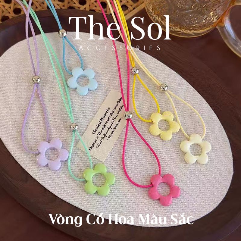 Vòng Cổ Bông Hoa Màu Sắc Mùa Hè