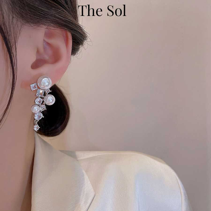 Bông Tai Hàn Quốc Luxury Diamonds