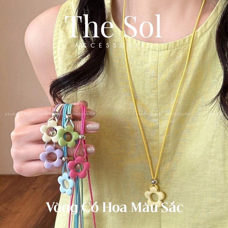 Vòng Cổ Bông Hoa Màu Sắc Mùa Hè
