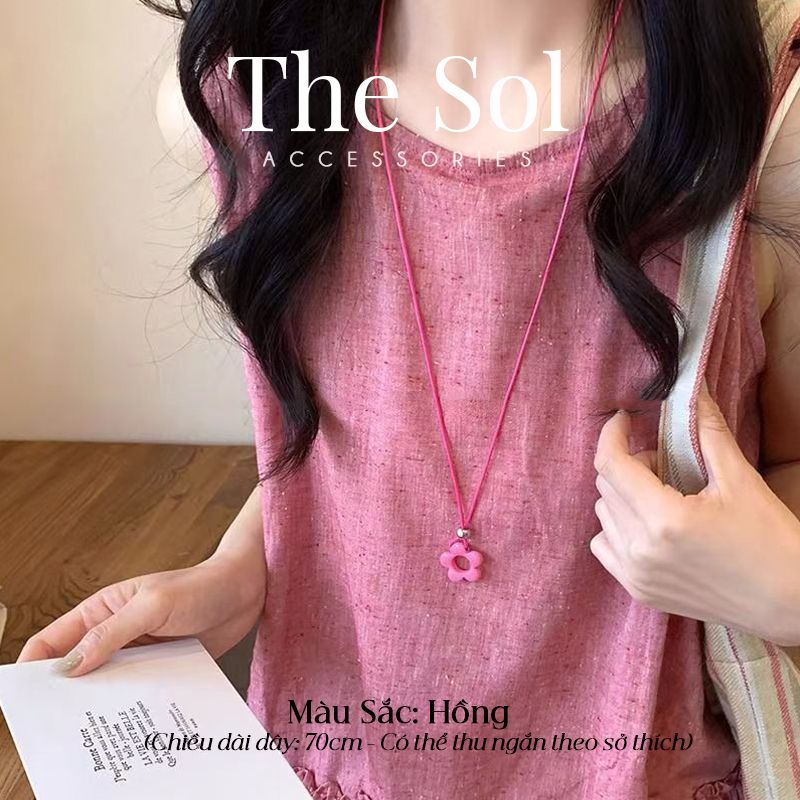 Vòng Cổ Bông Hoa Màu Sắc Mùa Hè