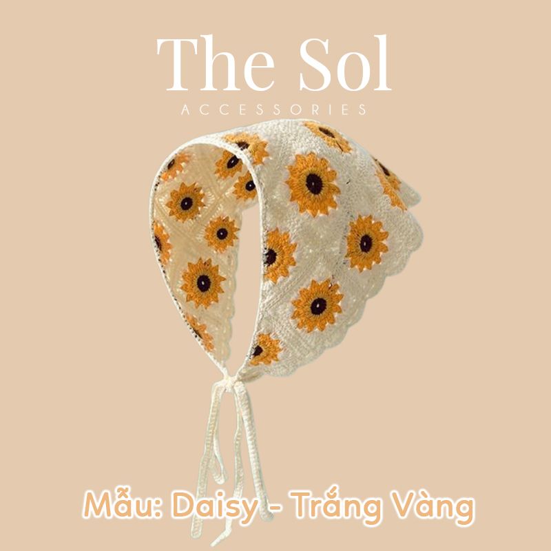 Khăn Trùm Đầu Hàn Quốc The Daisy - Vải Len
