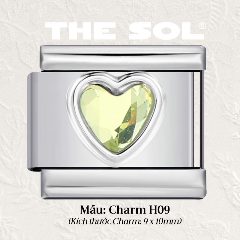 Charm Titan Italian Bracelet - Colour Heart
