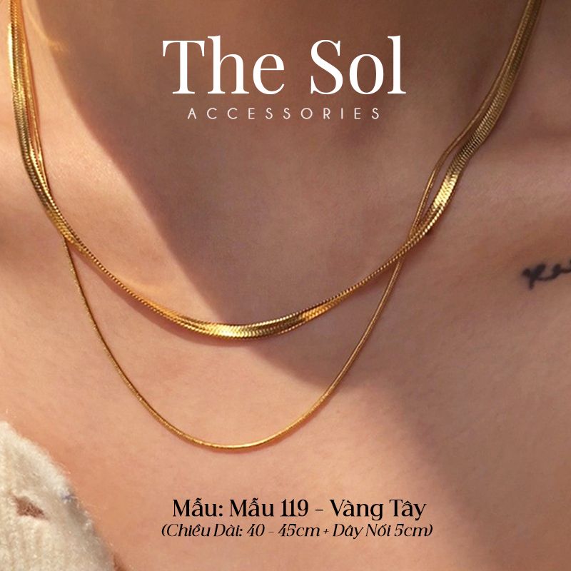 Dây Chuyền Titan Double Layers - Mẫu 119