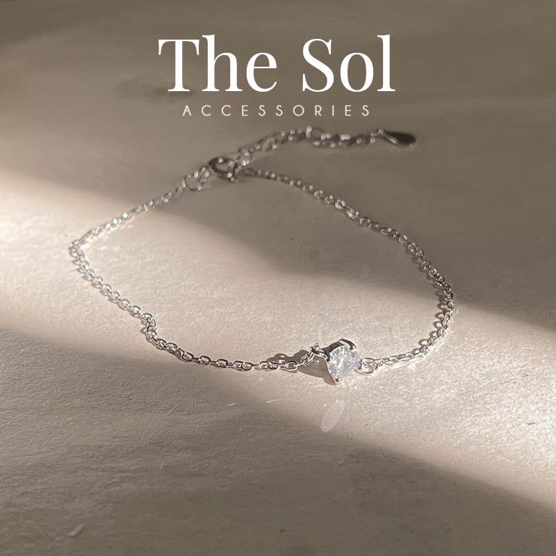 Lắc Tay Bạc Simple Diamond