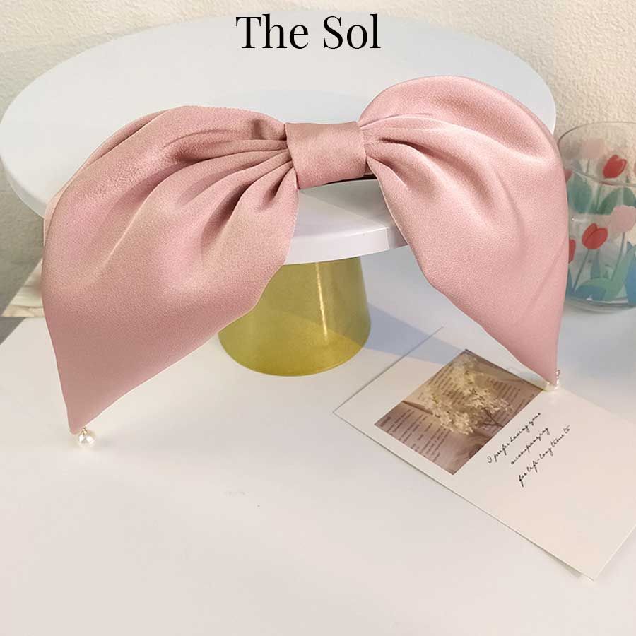 Kẹp Tóc Hàn Quốc Elengent Bow & Pearls