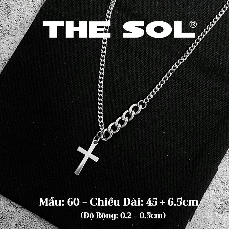 Dây Chuyền Titan Unisex Mini Chain Cross - Mẫu 60