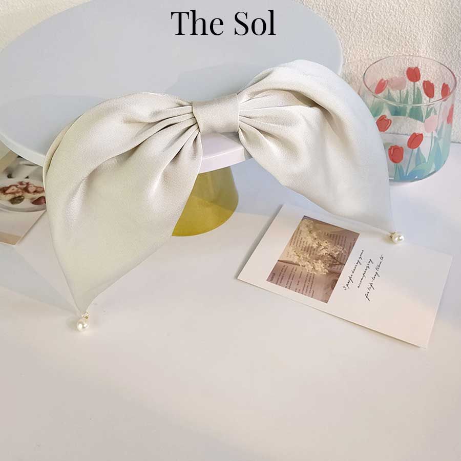 Kẹp Tóc Hàn Quốc Elengent Bow & Pearls