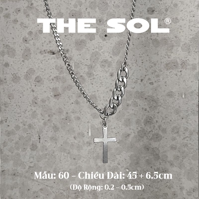 Dây Chuyền Titan Unisex Mini Chain Cross - Mẫu 60