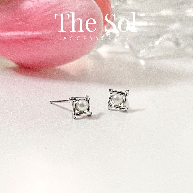 Bông Tai Seropi Pearl Square - 0.4cm