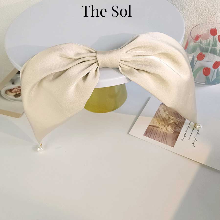Kẹp Tóc Hàn Quốc Elengent Bow & Pearls
