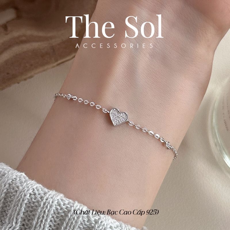 Lắc Tay Bạc Mini Heart