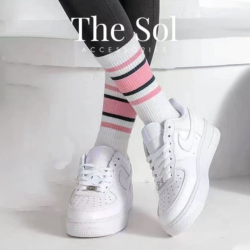 Tất Hàn Quốc Cổ Cao - Colour Lines