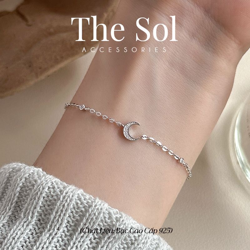 Lắc Tay Bạc Mini Moon