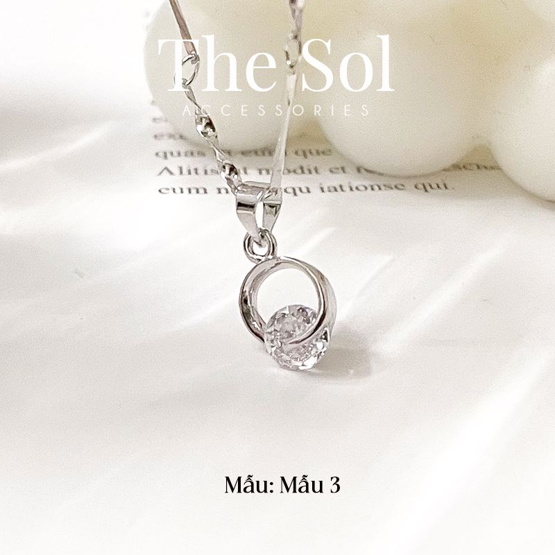 Dây Chuyền Hàn Quốc Diamond In Circle